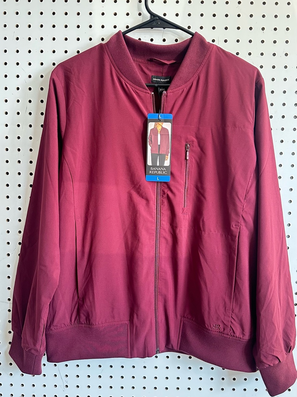 Banana Republic Women's Plum-Red Bomber Jacket